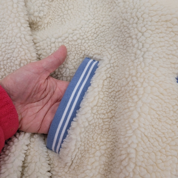 Wrangler Free People Sherpa Bomber Jacket Women's Medium Cozy - Picture 4 of 9